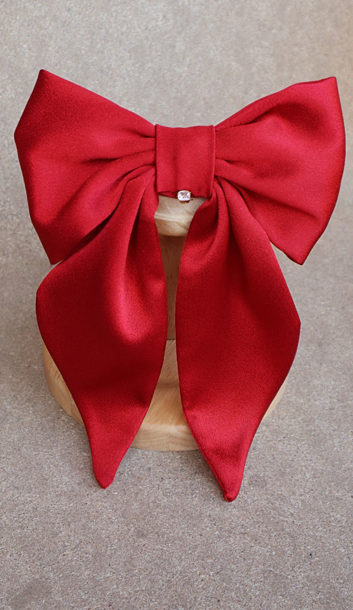 fiocco rosso ies accessorio per capelli