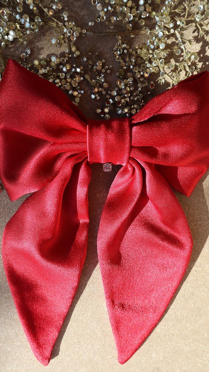 Fiocco per capelli rosso