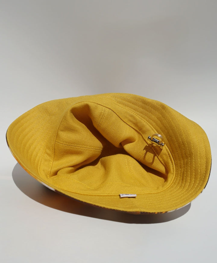 Cappello double face, giallo