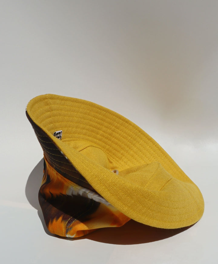 Cappello double face, giallo