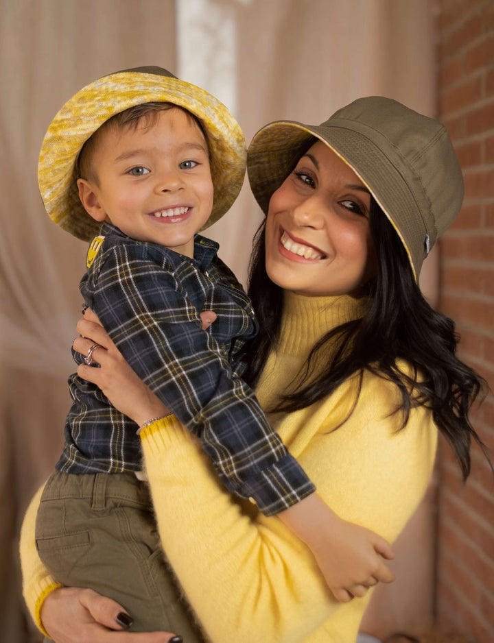 Cappello double face, verde